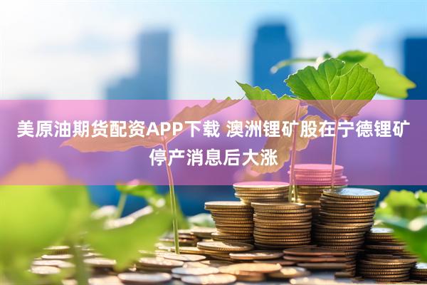 美原油期货配资APP下载 澳洲锂矿股在宁德锂矿停产消息后大涨